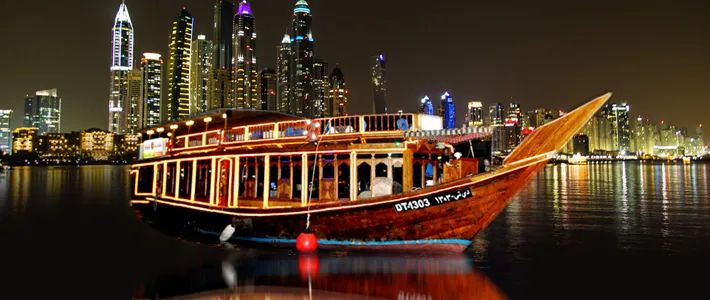 Dubai Marina Dhow Cruise with Barbeque Dinner